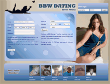 Tablet Screenshot of bbw-dating.co.za